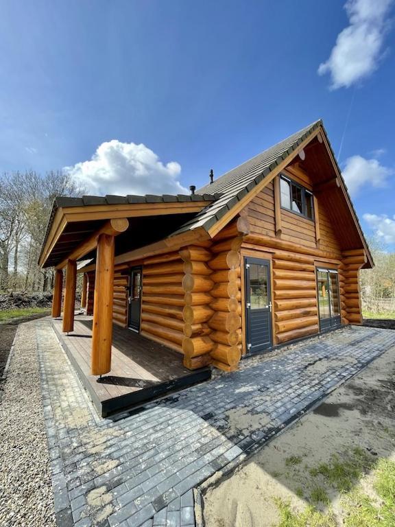 Unieke Houten Villa Met Sauna In Twente - 5P Den Ham Exteriér fotografie